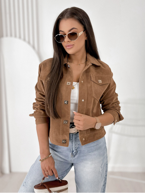 JACKE WILDLEDER MONTEVERDI KARAMELLFARBEN