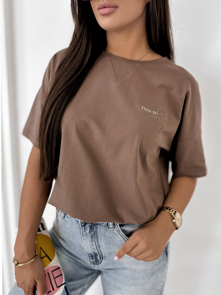 BLUSE PELLAS BRAUNE