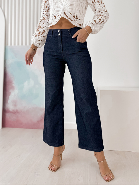 PANTALON CORNALINE BLEU MARINE