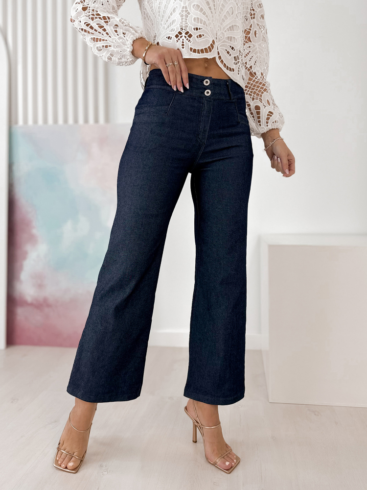PANTALON CORNALINE BLEU MARINE