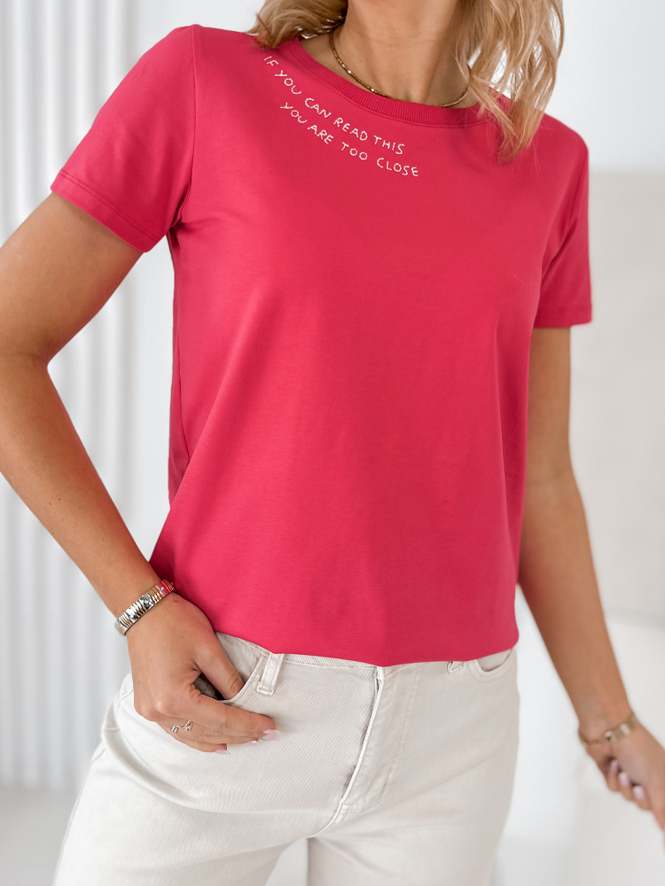 BLUSE MANRICO HIMBEERROTE