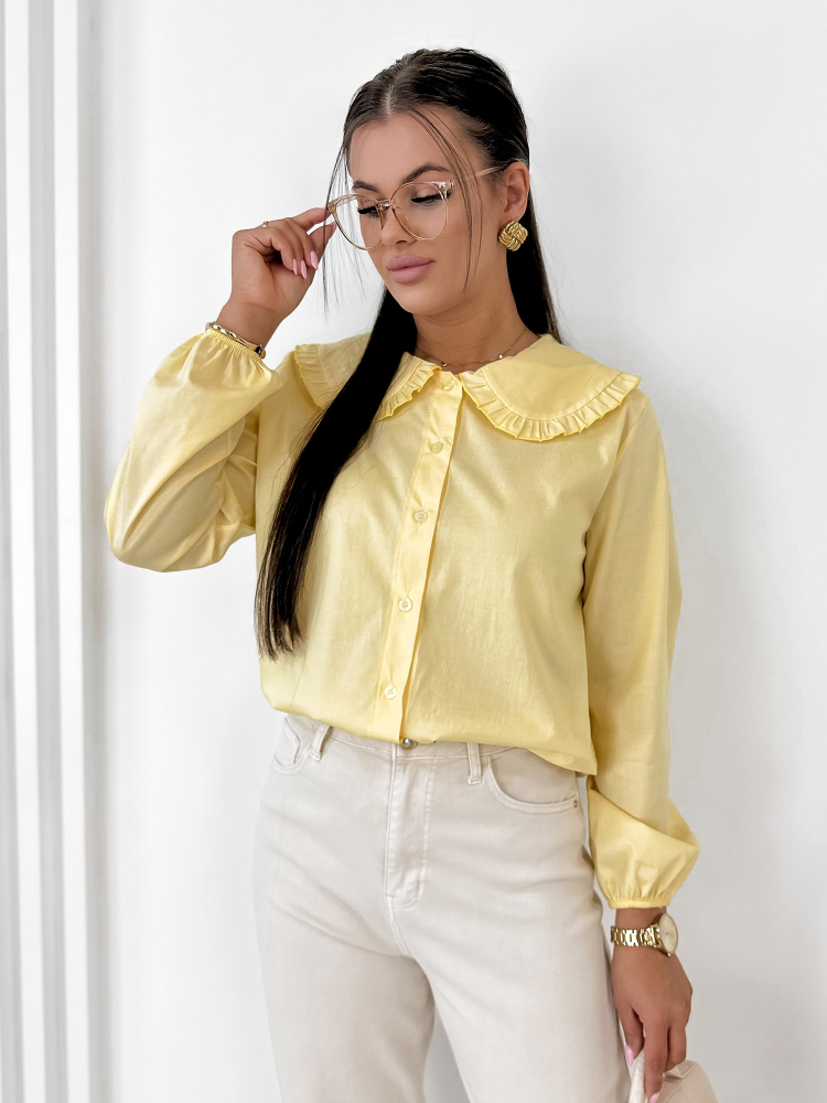 CHEMISE BIZELLE JAUNE