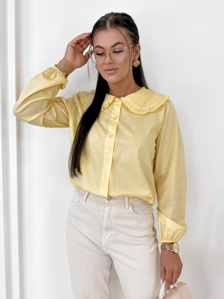 CHEMISE BIZELLE JAUNE