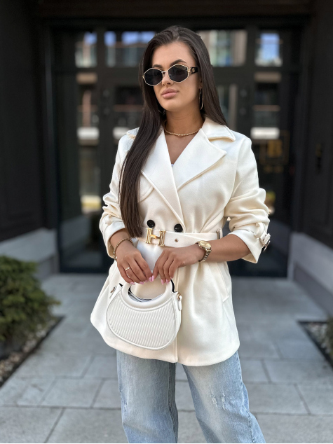 MANTEAU LANCASTER ÉCRU