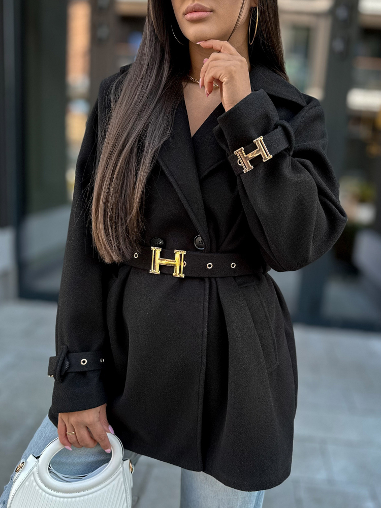 MANTEAU LANCASTER NOIR
