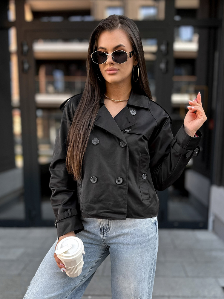 MANTEAU TRANCHÉE DELAWARE NOIR