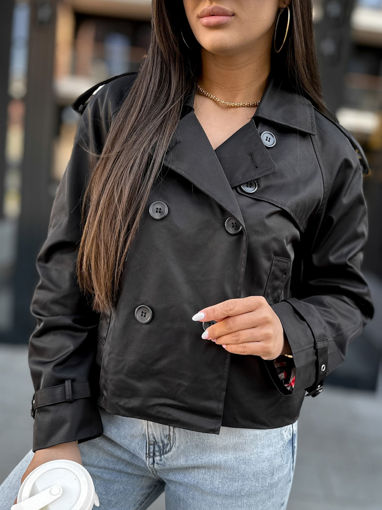 COAT DELAWARE TRENCH BLACK