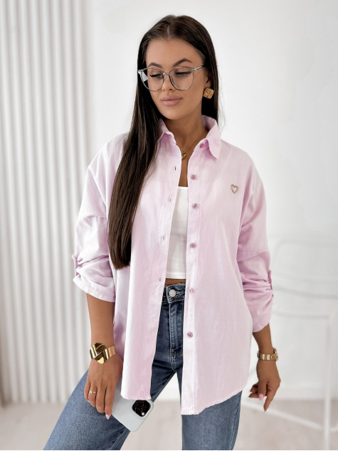 SHIRT CORDUROY APOLINARE POWDER PINK