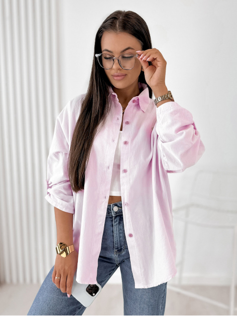SHIRT CORDUROY APOLINARE POWDER PINK