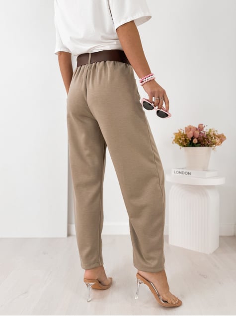 PANTALONI ARETINO BEJ INCHIS