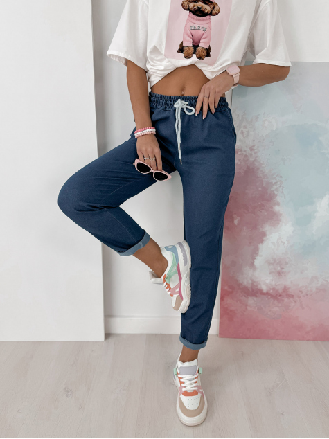 PANTALON BLEU MARINE GRECO