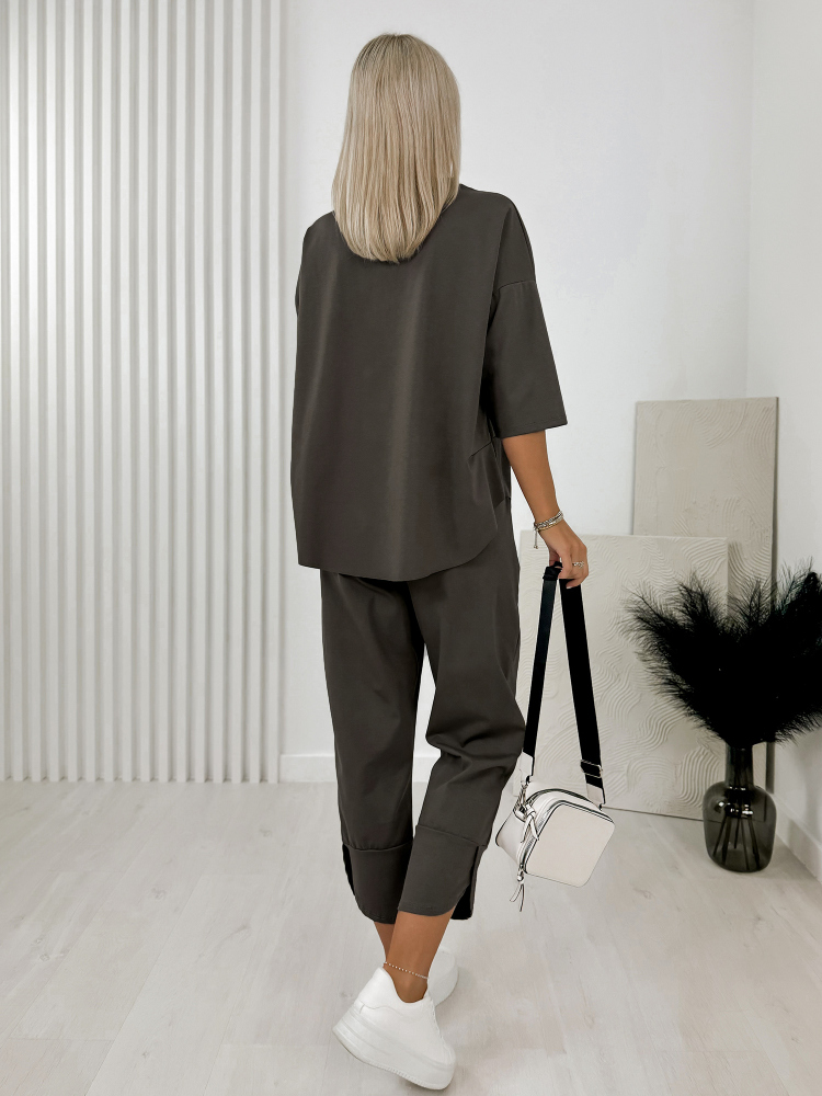 ENSEMBLE GENI OLIVE FONCEE