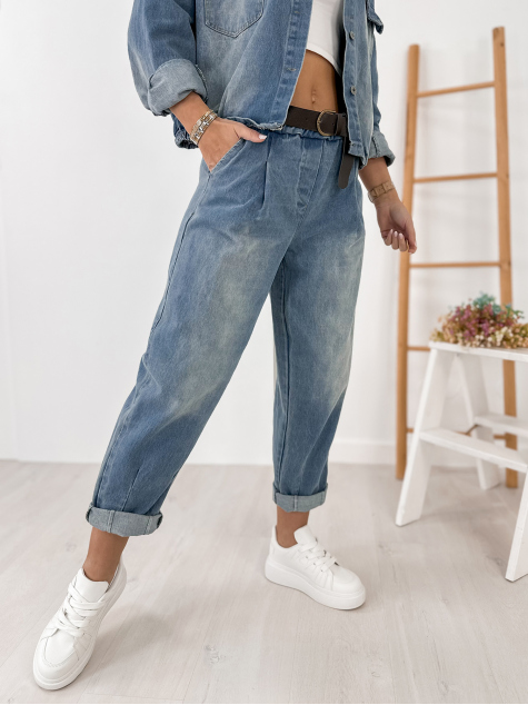SET PRARIE JEANSBLAU