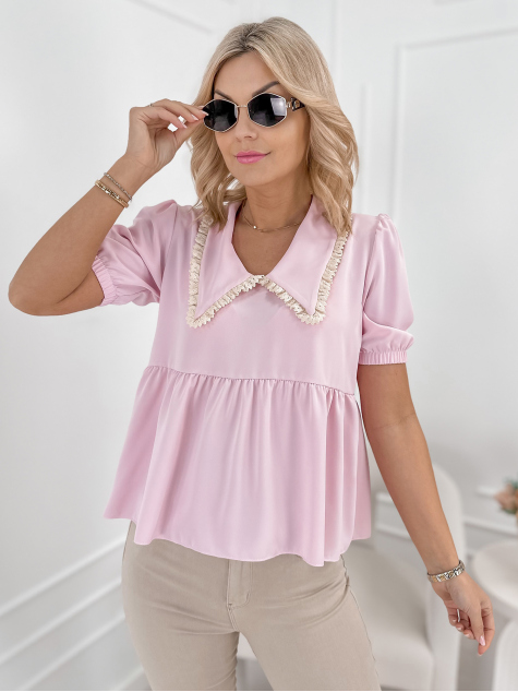 BLOUSE CARDINI POWDER PINK