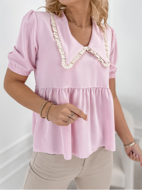 BLOUSE CARDINI POWDER PINK