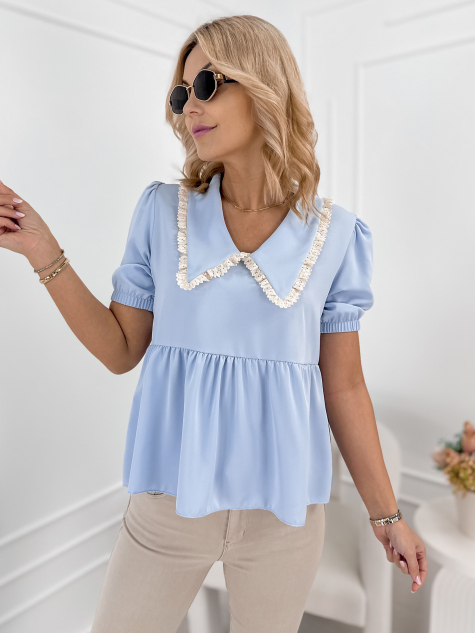BLOUSE CARDINI BLUE