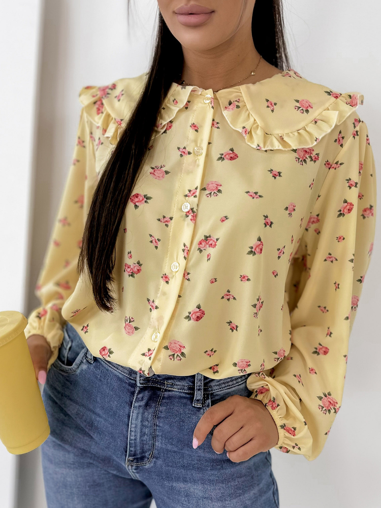 CHEMISE GIVERNY JAUNE