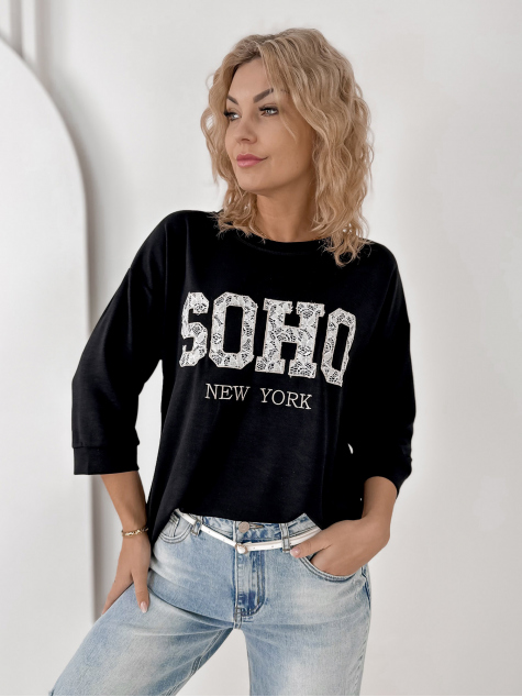 BLUSE ALCAZAR SCHWARZ