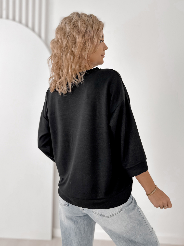 BLOUSE ALCAZAR BLACK