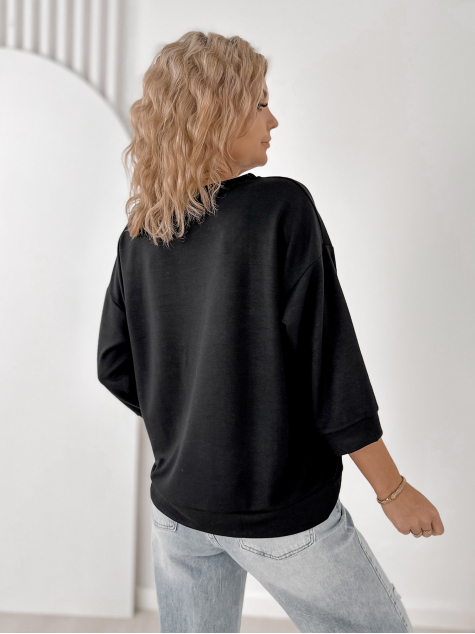 BLOUSE ALCAZAR BLACK