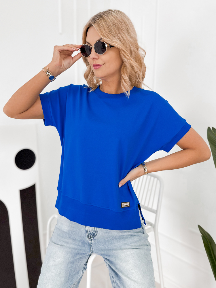BLUSE VINGE KORNBLUMENBLAU