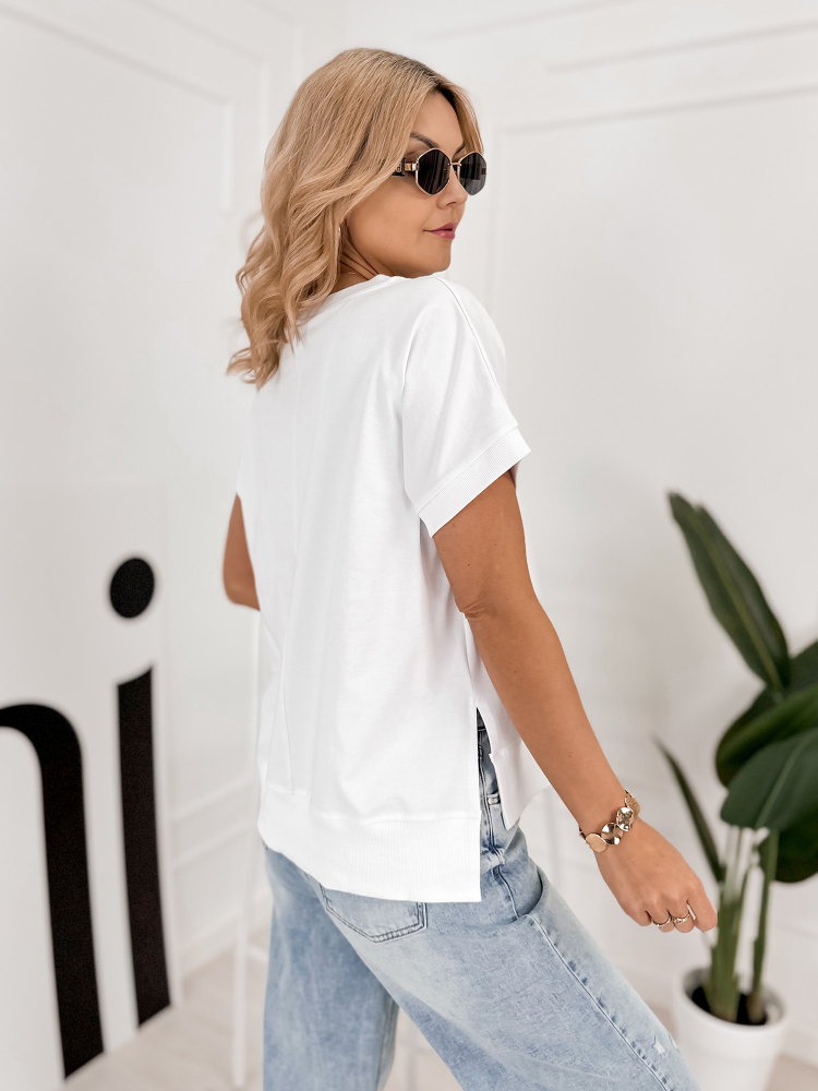 BLOUSE VINGE BLANC