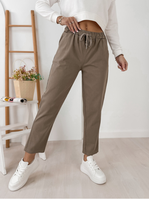 PANTALON ARMANE BEIGE FONCÉ