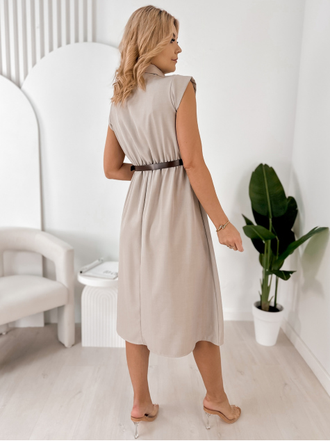 ROBE CANDELA BEIGE FONCÉ