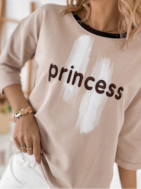 BLOUSE CAPELLA BEIGE FONCÉ