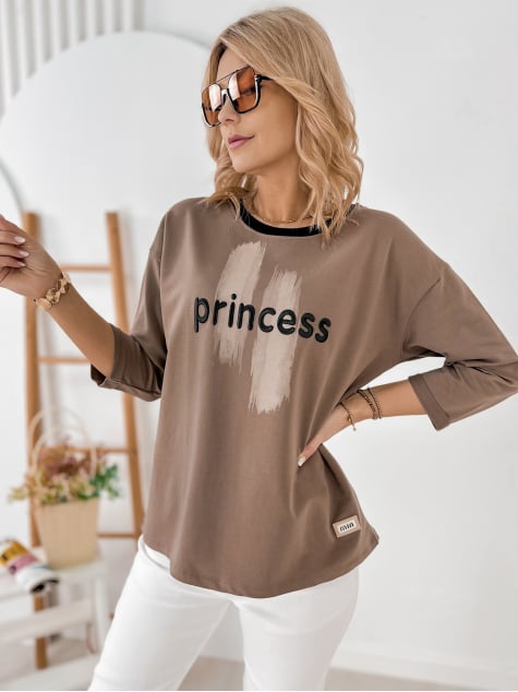BLUSE CAPELLA BRAUNE