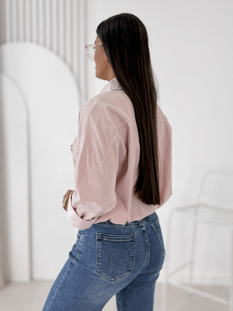 JACKET CORDUROY GERALDINE POWDER PINK