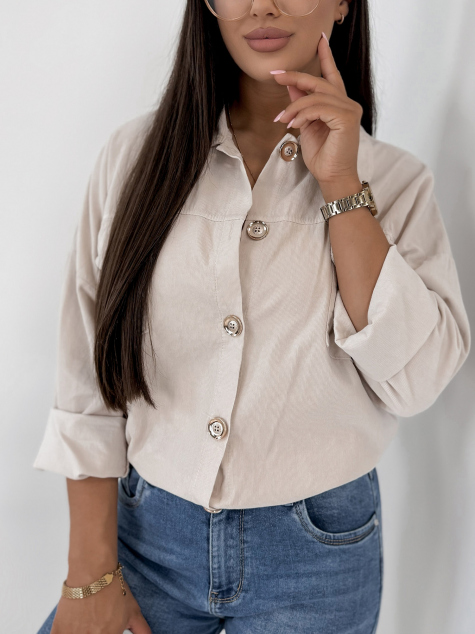 JACKET CORDUROY GERALDINE BEIGE