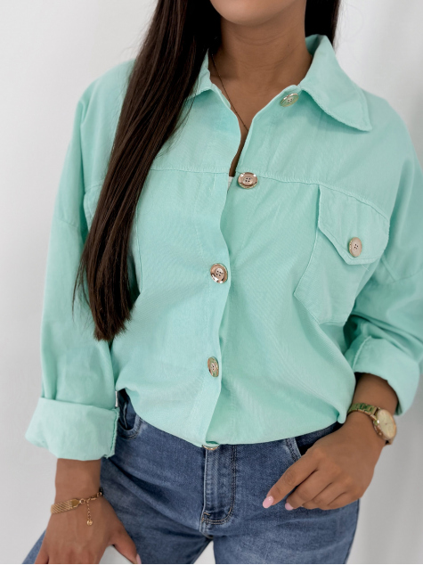 JACKET CORDUROY GERALDINE MINT