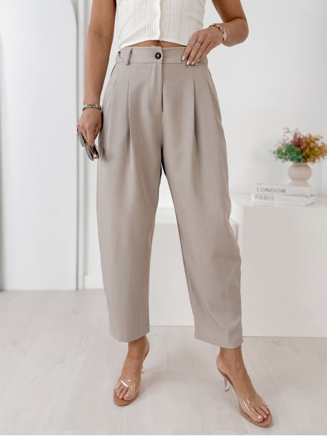 PANTALON VASARI BEIGE FONCÉ