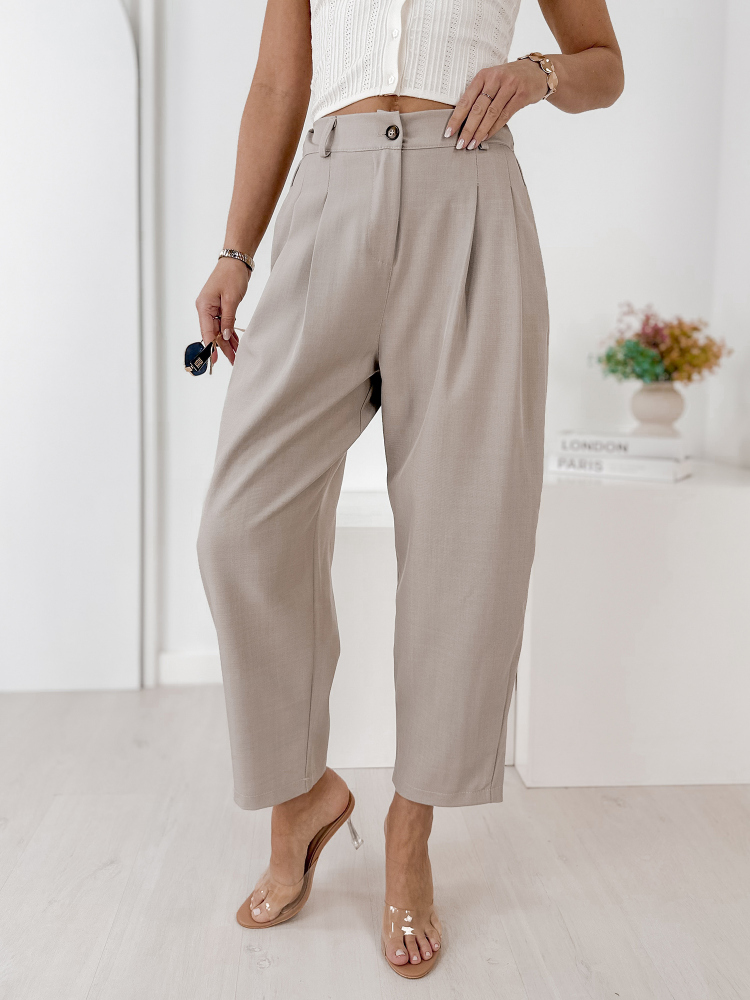 PANTALONI VASARI BEJ INCHIS