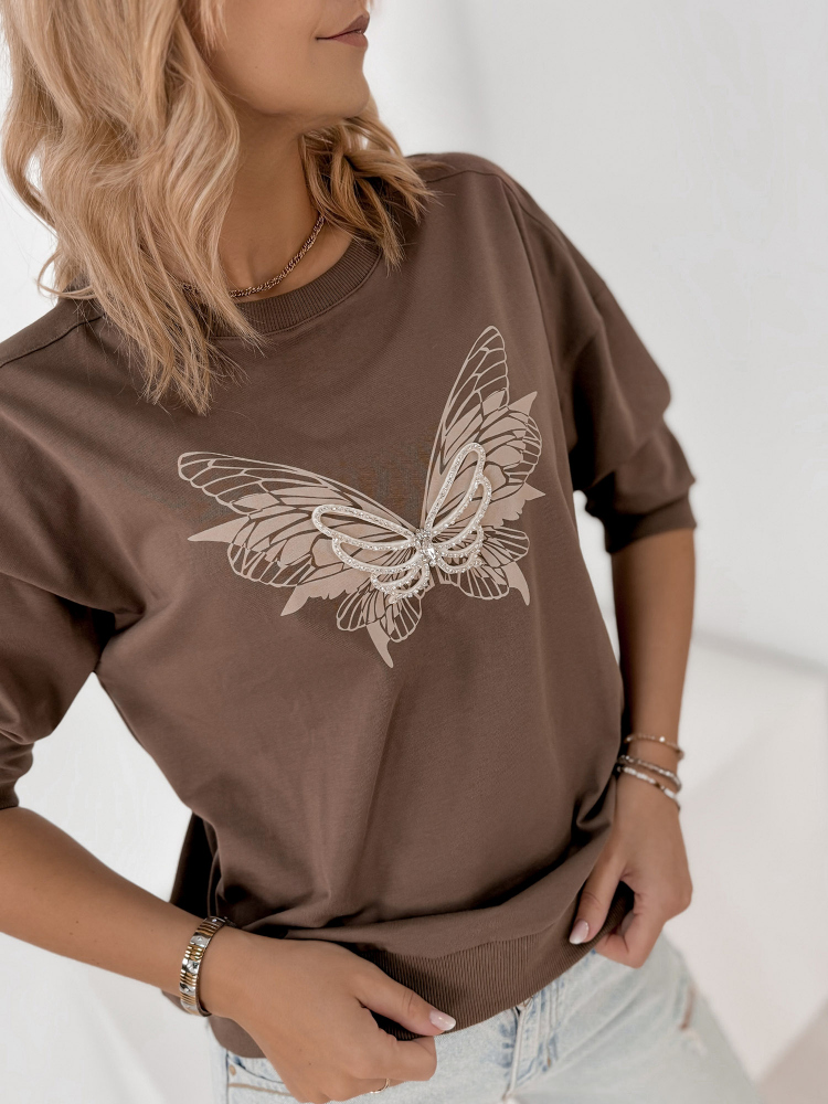 BLOUSE CHARTRES BROWN