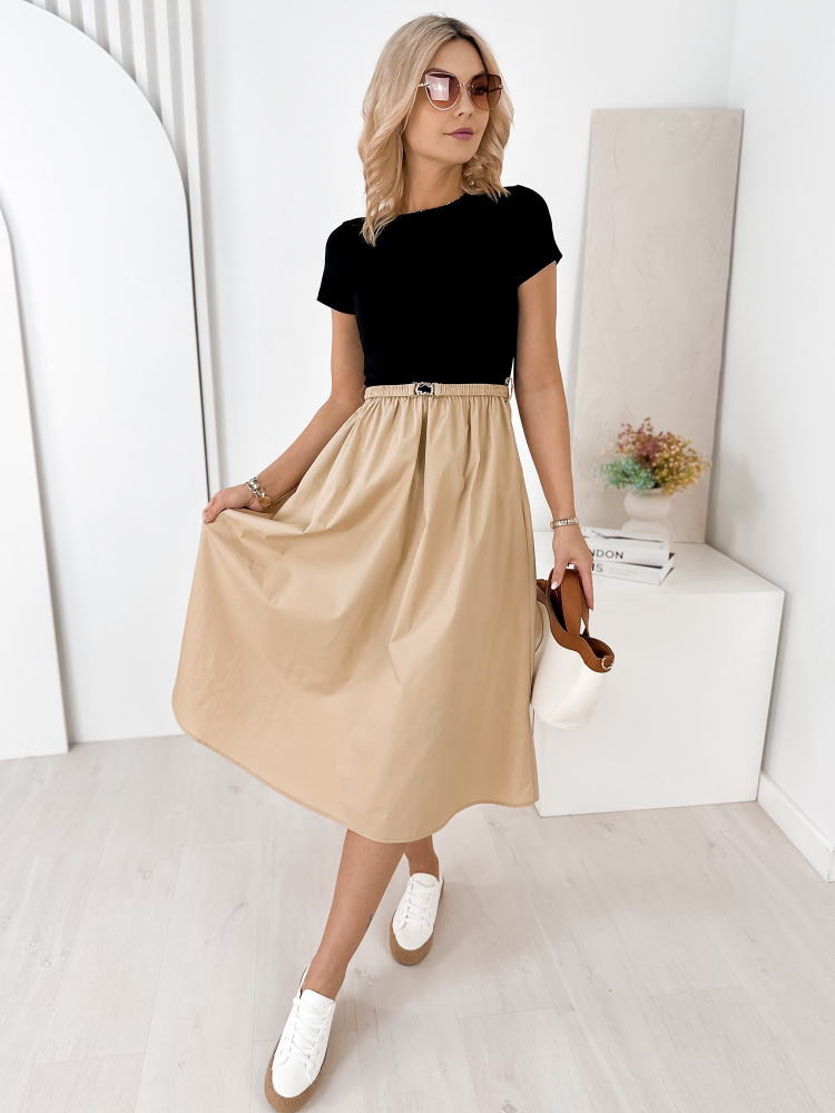 DRESS BLACK-URIOUSBEIGE