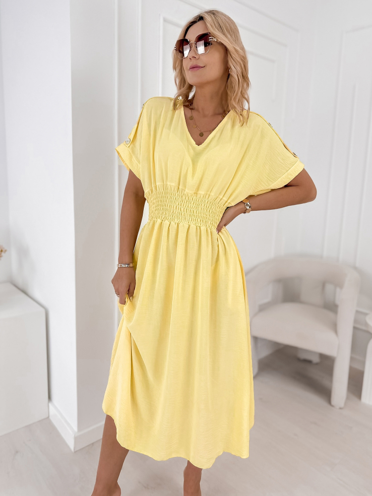 SUKNELĖ ILUMINA GELTONA