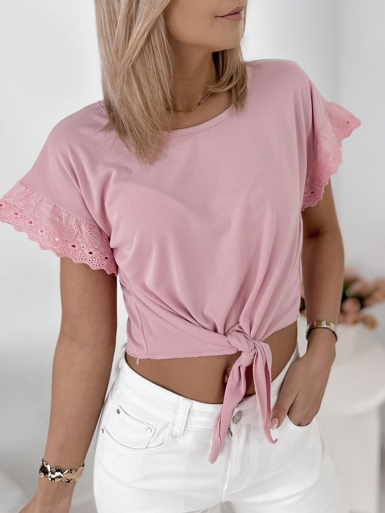BLUZA ARABELA ROZ PUDRAT