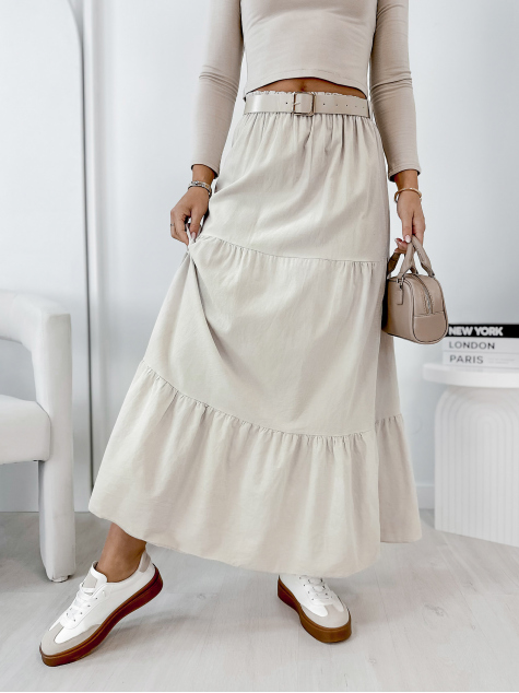 SKIRT CORDUROY YOSELLE BEIGE