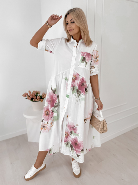 ROBE MURRAY BLANC
