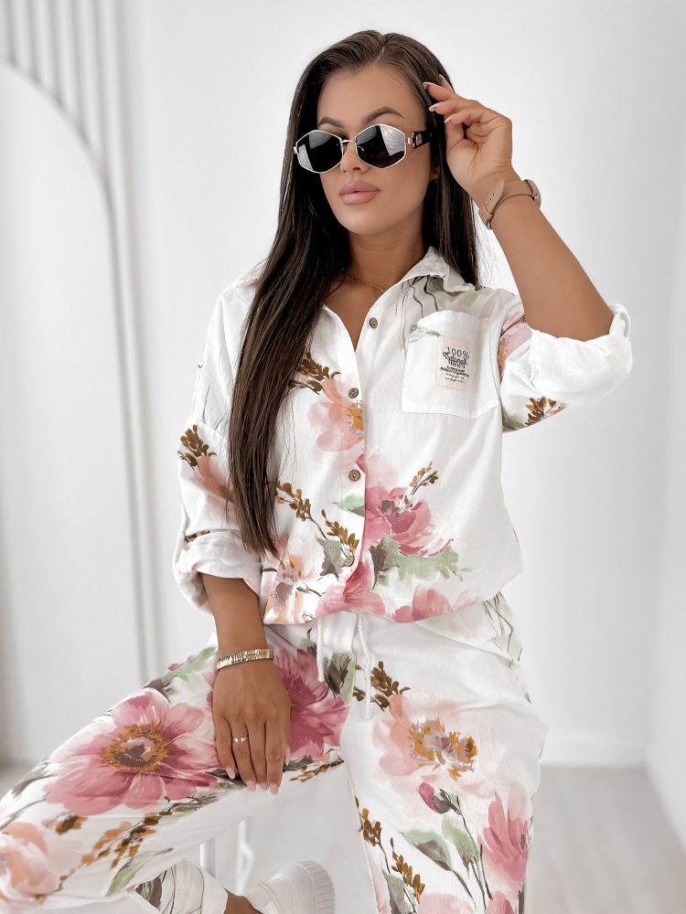 ENSEMBLE CORDUROY REMIO BLANC
