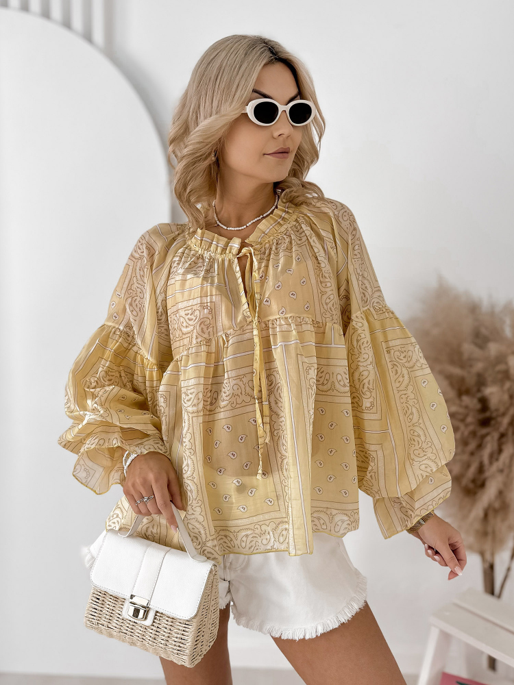 BLOUSE DENAISE JAUNE