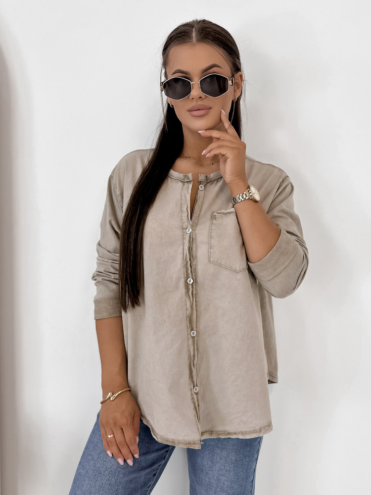 SHIRT TARYN DARK BEIGE