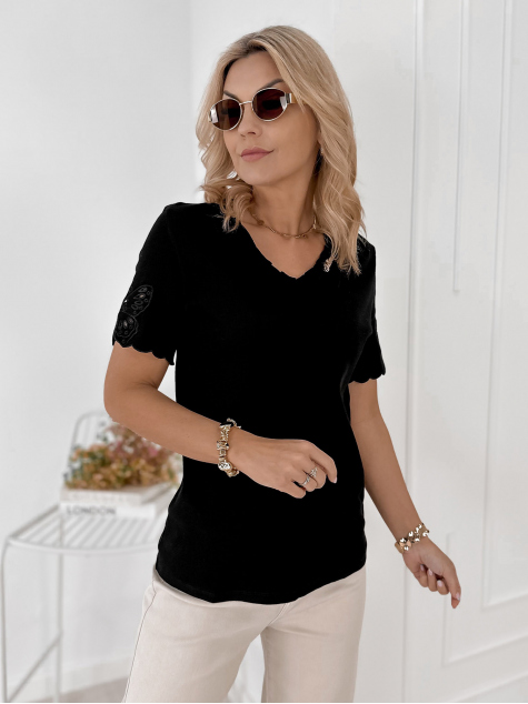 BLOUSE THERON BLACK