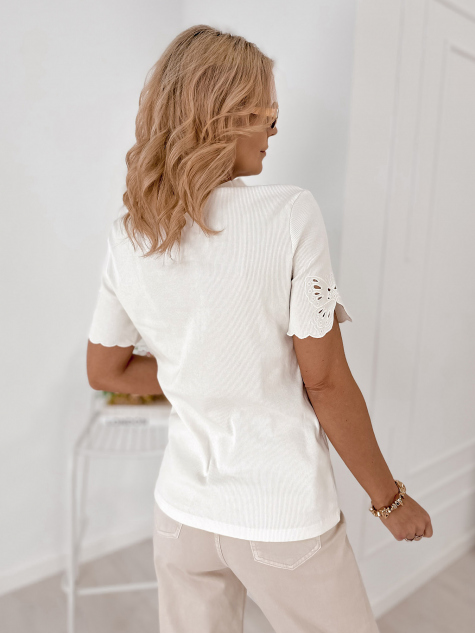 BLOUSE THERON ECRU