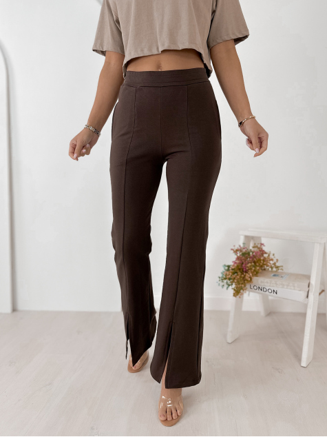 PANTS PETRA DARK BROWN
