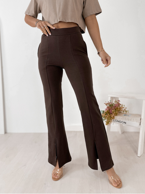 PANTS PETRA DARK BROWN