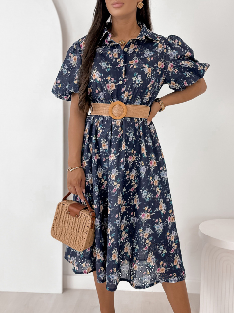 ROBE KERIS BLEU MARINE