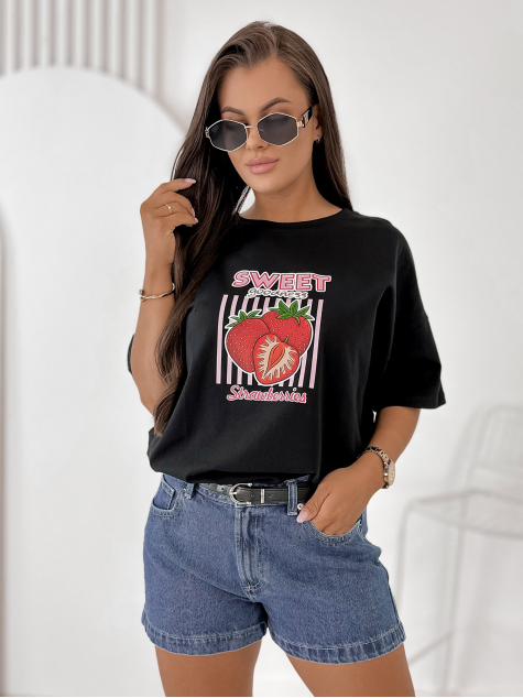 BLOUSE DRIZZE BLACK